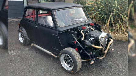 Someone Stuffed BMW's R 18 Motorcycle Engine Into A Mini