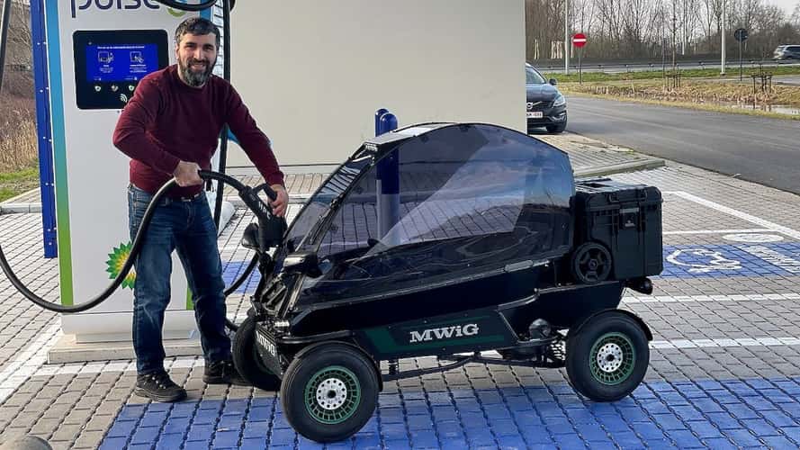 Motorcycle Plus Go-Kart Equals Teeny, Tiny Electric Car, Apparently