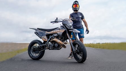 Sib Mustard’s Megasgas EC 700 Is A Wild Custom Supermoto